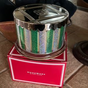 Homeworx, new in box, Christmas candle “Over the River and through the Woods”